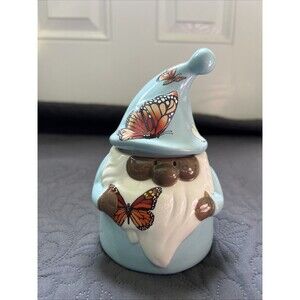 Gnome Butterfly Scented Candle Citrus Rose & Warms Woods NWOB 6.5" Tall 8OZ Home